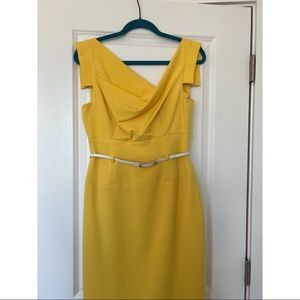 Black Halo - Jackie O Dress Yellow Size 4